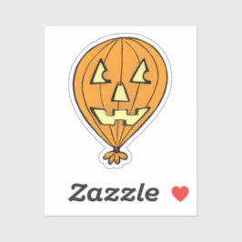 Jack o' Lantern Balloon Sticker