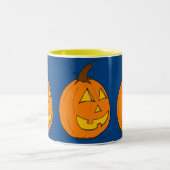 Jack o' Lantern Blue Mug (Centre)