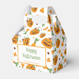 Jack-o-Lantern & Botten Spooky Custom Halloween Bedankdoosjes
