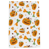 Jack-o-Lantern & Botten Spooky Halloween Medium Cadeauzakje (Voorkant)