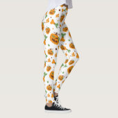 Jack-o'-Lantern & Botten Spooky Halloween Party Leggings (Rechts)