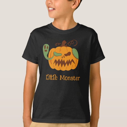 Jack-o'-Lantern & Botten Spooky Halloween T-shirt (Voorkant)