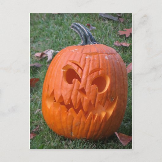 Jack O Lantern Briefkaart (Voorkant)