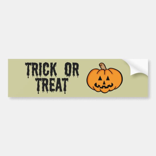 Jack O Lantern Bumpersticker (Voorkant)