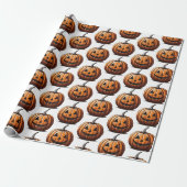 Jack O' Lantern Cadeaupapier (Uitgerold)