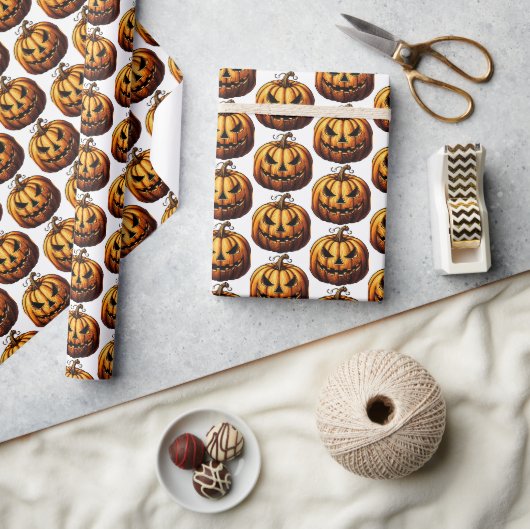 Jack O' Lantern Cadeaupapier (Crafts)