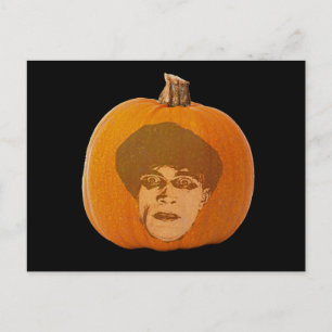 Jack o' Lantern Caligari Face, Halloween Pumpkin Briefkaart