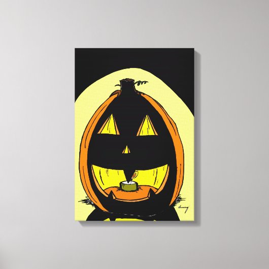 Jack o' Lantern Canvas Afdruk (Voorkant)