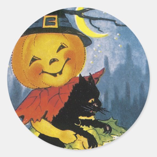Jack o' Lantern Child Ronde Sticker (Voorkant)