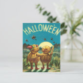 Jack O' Lantern Creature Monster Witch Briefkaart (Staand voorkant)