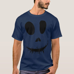 Jack-O-Lantern Creepy Pumpkin Monster Face Halowe T-shirt