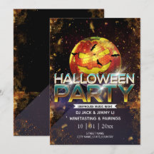 Jack-O-Lantern Disco Ball Adult Halloween Party