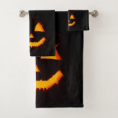 Jack-o'-lantern éclairé (En situation)