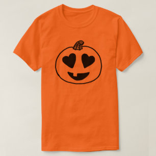Jack o Lantern Emoji hart ogen emoji Halloween T-shirt