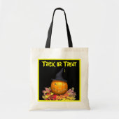 Jack-O-Lantern en -bladeren - Tote Bag (Voorkant)