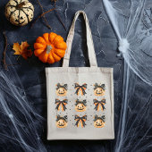 Jack-O-Lantern en Bows Canvas Canvas tas