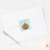 Jack-o'-lantern en Citrouille Patch Carré Sticker (Enveloppe)
