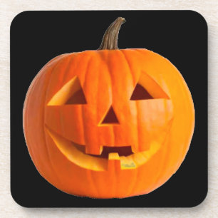 Jack-O-Lantern en plastique dur 6 Dessous de verre