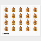 Jack-O-Lantern Envelope Seals Vierkante Sticker (Vel)