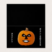 Jack o' Lantern Evil Face Classroom Exchange Kaart Visitekaartjes (Buitenkant ongevouwen)