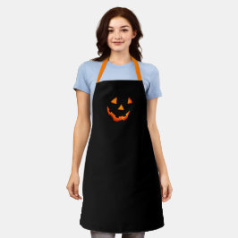 Jack-o'-Lantern Face Apron Schort