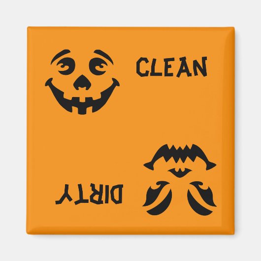 Jack-o-Lantern Face au lave-vaisselle Magnet (Devant)