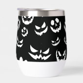 Jack-o'-lantern face Citrouille noir et blanc (Droite)