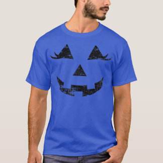 Jack O Lantern Face Eyelashes Girl Pumpkin T-shirt