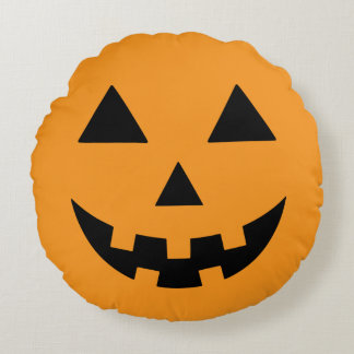 Jack O Lantern Face Halloween Pumpkin Rond Kussen