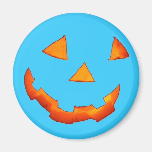 Jack-o'-Lantern Face magnet Magneet (Voorkant)
