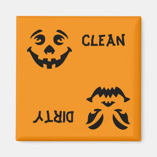 Jack-o-Lantern Faces Dishwasher Magnet Magneet