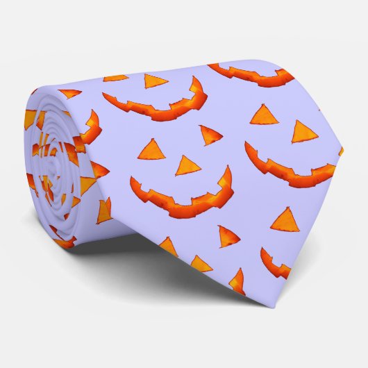 Jack-o'-Lantern Faces stropdas (Opgerold)