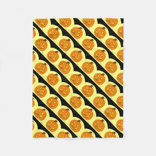 Jack o' Lantern Fleece Blanket Deken (Voorkant)