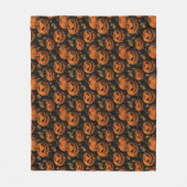 Jack O Lantern Fleece Deken (Voorkant)