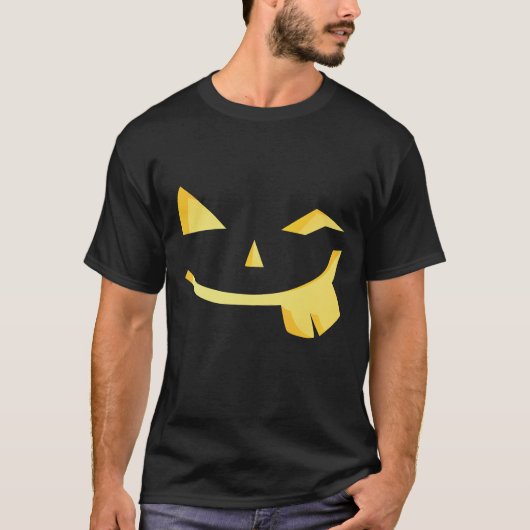 Jack O Lantern Funny Face Halloween Shirt (Voorkant)