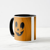 Jack-O-Lantern Gekke gezicht met één tand Mok (Voorkant links)