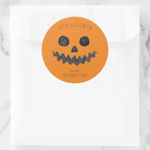 Jack-o'-lantern Gelukkig Halloween Geschenk Ronde Sticker