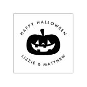 Jack o' Lantern gepersonaliseerde rubberen stempel (Afrduk)