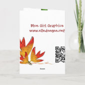 Jack o' Lantern Halloween Card Kaart (Achterkant)