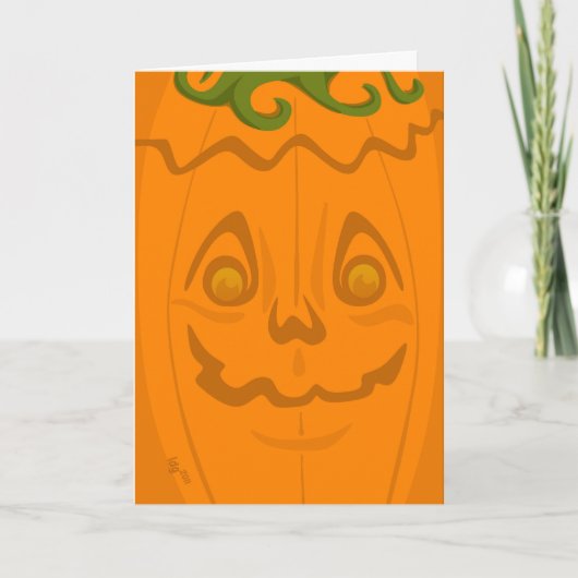 Jack o' Lantern Halloween Card Kaart (Voorkant)