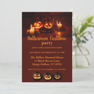 Jack O Lantern Halloween Party Kaart