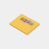 Jack-O-Lantern Halloween Post-It Notities Post-it® Notes (Schuin)