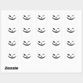 Jack O Lantern Halloween Pumpkin Face Winking Vierkante Sticker (Vel)