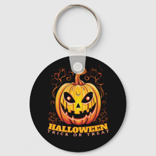 Jack-O-Lantern Halloween Pumpkin Sleutelhanger