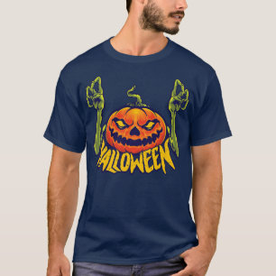 Jack O Lantern Halloween Scary Pumpkin T-shirt