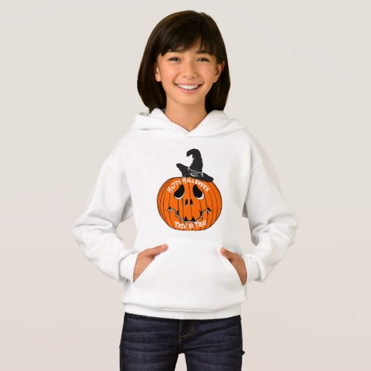 Jack O' Lantern Halloween Sweatshirt mite (Devant entier)