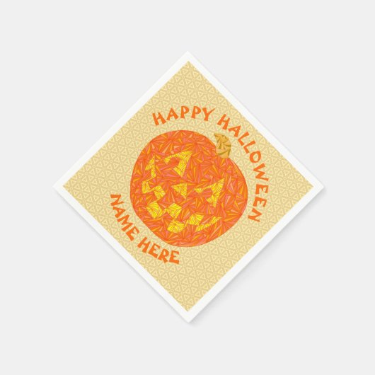 Jack O Lantern Halloween Trick or treat Party Servet (Hoek)