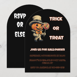 Jack O Lantern Halloween Uitnodiging