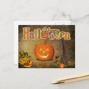 Jack-o-Lantern Happy Halloween Briefkaart
