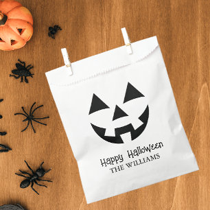JACK O LANTERN HAPPY HALLOWEEN FAMILIENAAM BEDANKZAKJE
